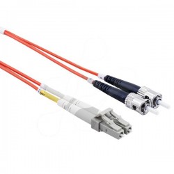 Amphenol ED487-2J001M-97 FO Patch Cord LC/PC-ST/PC MM 50/125 Duplex 1M (2.0mm)
