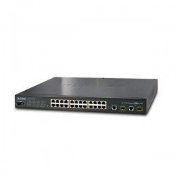 24-Port 802.3af 10/100 PoE Ethernet Switch + 2-Port Gigabit (400W)