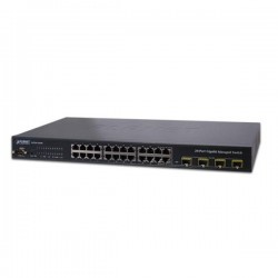 24-Port Gigabit with 4-Port SFP Layer 2/4 SNMP Managed Switch