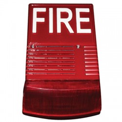 24V DC Flaşörlü 128dB Harici Siren (Kırmızı)