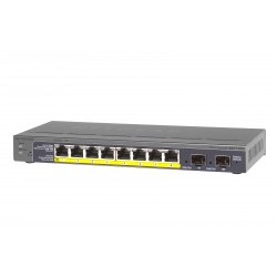 8 Port 10/100/1000 2 Port Gigabit SFP , (Auto VoIP and Video, ACL)