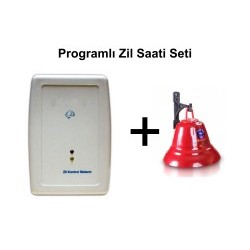 Programlı Zil Saati + Kampana Zil Set