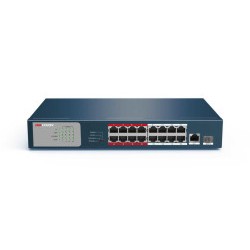 16 Port 10/100 PoE + 1 Port Gigabit Uplink + 1 SFP Switch