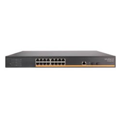 16 Port 10/100 /1000M Port + 2 Port SFP Fiber Port + 1 Port Console Port, Web Yönetilebilir Gigabit Network Switch