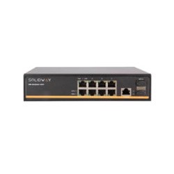 8 Port 10/100 /1000M Port + 2 Port SFP Fiber Port+1 Port Console Port, Web Yönetilebilir Gigabit Network Switch