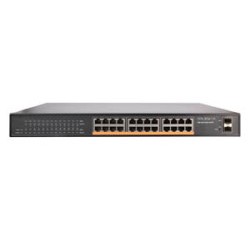 24 Port 10/100 /1000M POE port+2 Port SFP Fiber Port (400 Watt), Web Yönetilebilir Gigabit Network Switch