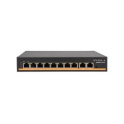 8 Port 10/100 POE Port+2 Port 10/100 Uplink Port (96 Watt), Tak-Çalıştır PoE Network Switch