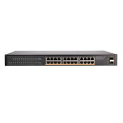 24x10/100/1000M RJ45 Port + 2 x SFP Fiber Port, Tak-Çalıştır Gigabit  Network Switch