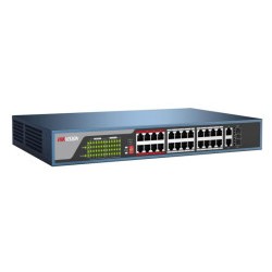 24 Port 10/100 PoE + 2 Port Gigabit Uplink + 2 SFP Switch