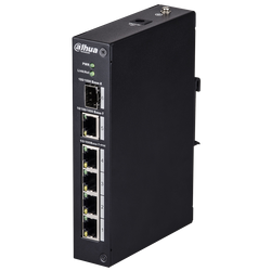 4 Port e-PoE Switch (4FE PoE +1GE +1GE SFP) Uzun Menzil 800 metre