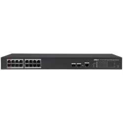 16 Port (14 Kanal PoE+ 2 Kanal Hi-PoE Switch)
