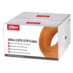 305m UTP CAT6 CPR E/UL CM Cable ( %99.99 OFC oksijensiz saf bakır)