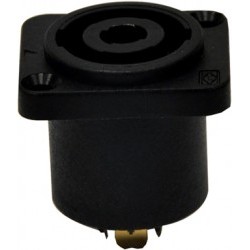 Speakon 4 Pin Şase - Plastik - Kare