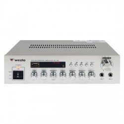 2x100 Watt USB Okuyuculu LCD Ekran Dijital Stereo Amfi